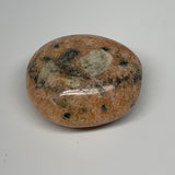 102.2g, 2.1"x1.9"x1.1", Orange Calcite Palm-Stone Crystal Polished Reiki, B16079