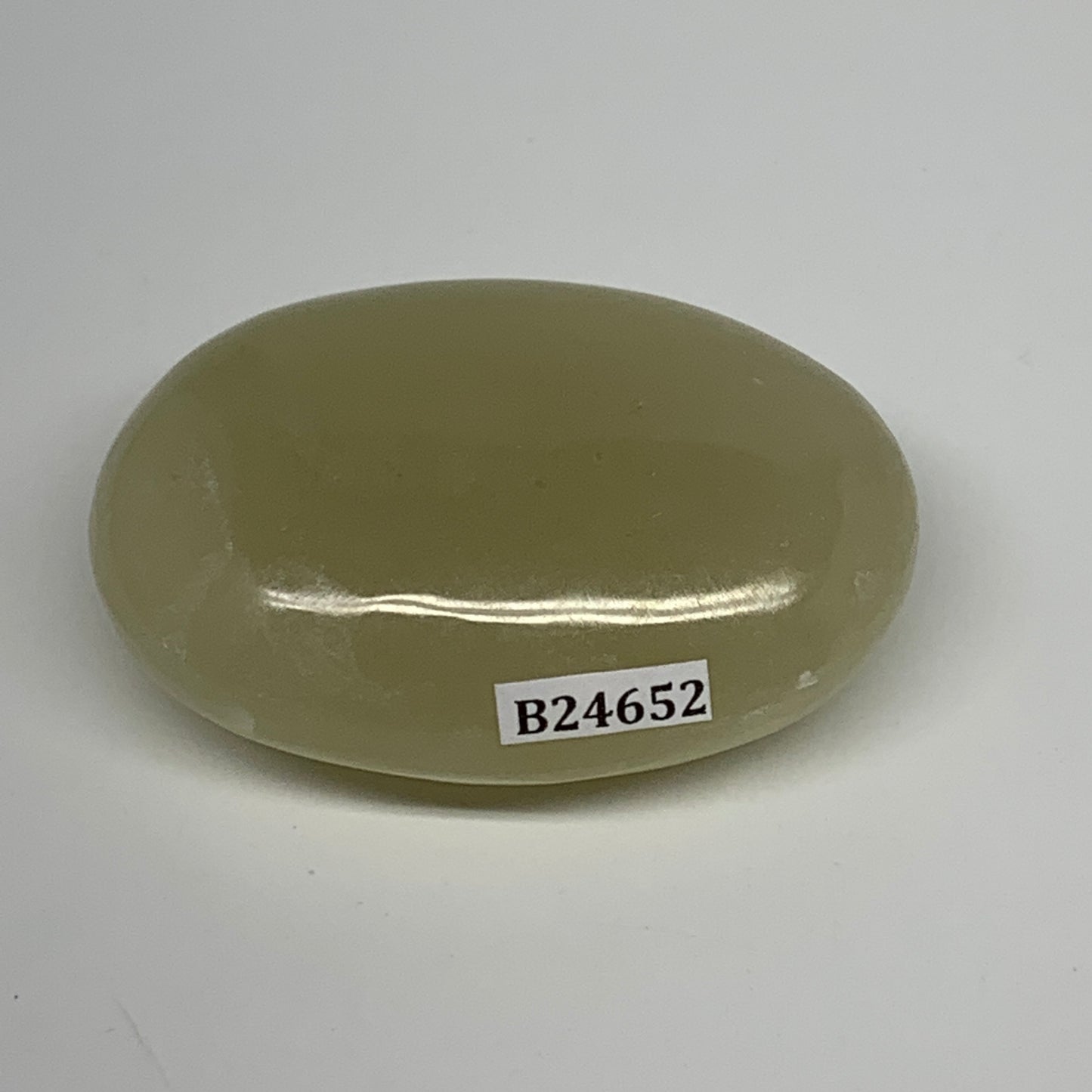 96.1g, 2.4"x1.7"x0.9" Natural Onyx Palm-Stone Reiki @Afghanistan, B24652