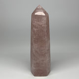 2480g,10.7"x3.1"x3.1" Rose Quartz Tower Obelisk Point Crystal @Madagascar,B18408