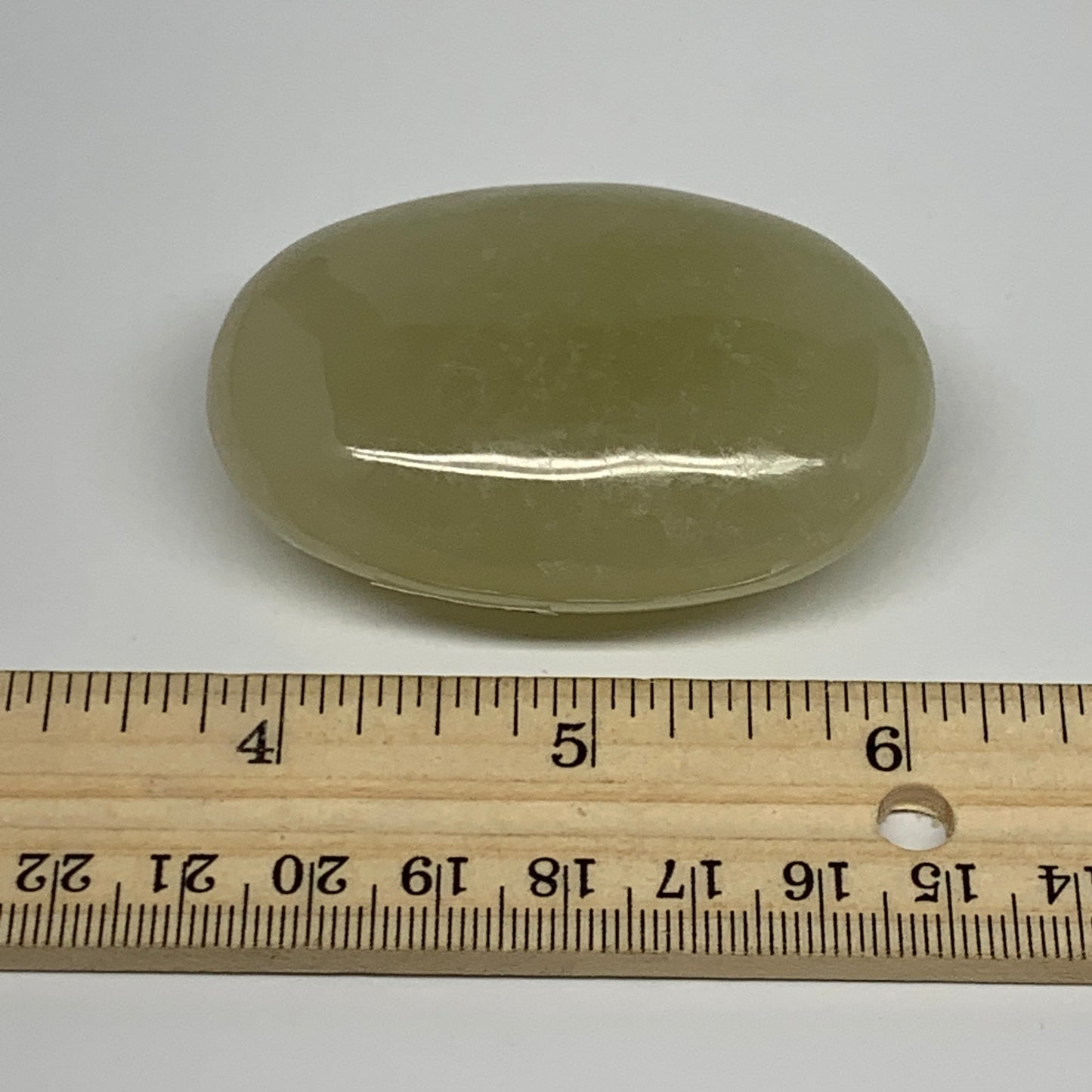 96.1g, 2.4"x1.7"x0.9" Natural Onyx Palm-Stone Reiki @Afghanistan, B24652