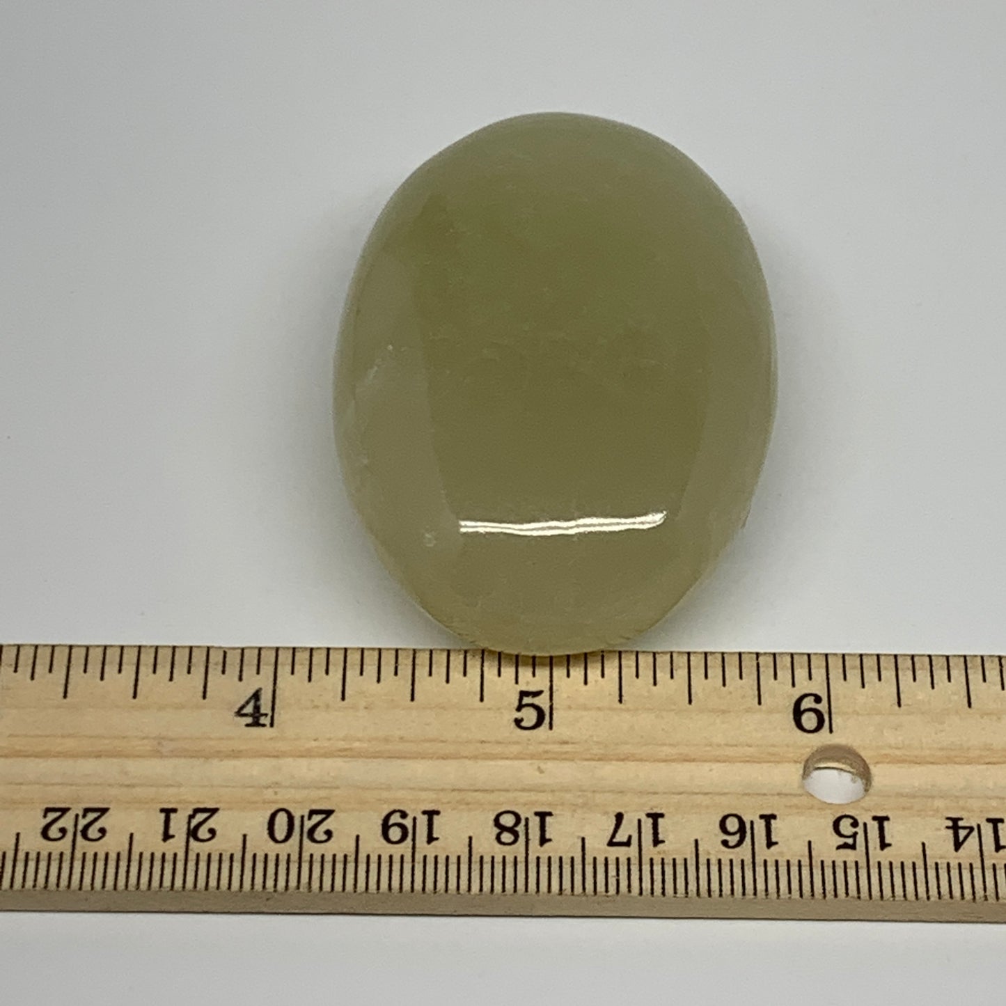 96.1g, 2.4"x1.7"x0.9" Natural Onyx Palm-Stone Reiki @Afghanistan, B24652