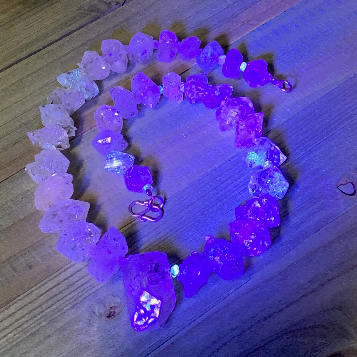 13-33mm, 35 Bds, 106.8g, Natural Terminated Diamond Quartz Beads Strand 16",DQ67