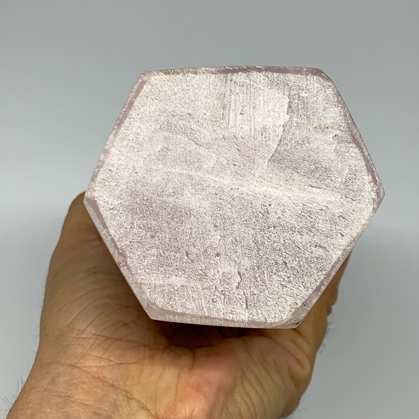 2480g,10.7"x3.1"x3.1" Rose Quartz Tower Obelisk Point Crystal @Madagascar,B18408