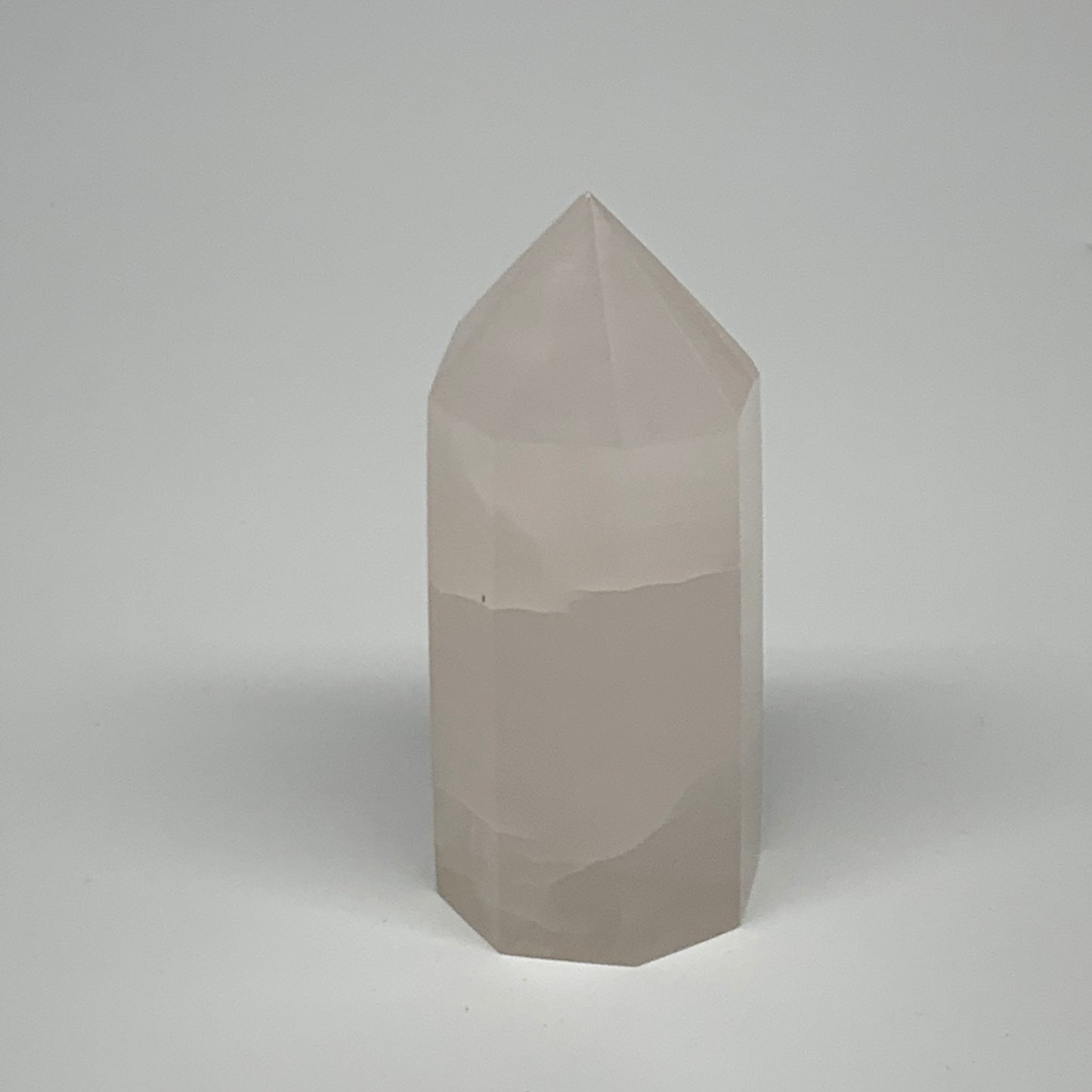 125.4g, 3"x1.2"  Pink Calcite Point Tower Obelisk Crystal, B23258