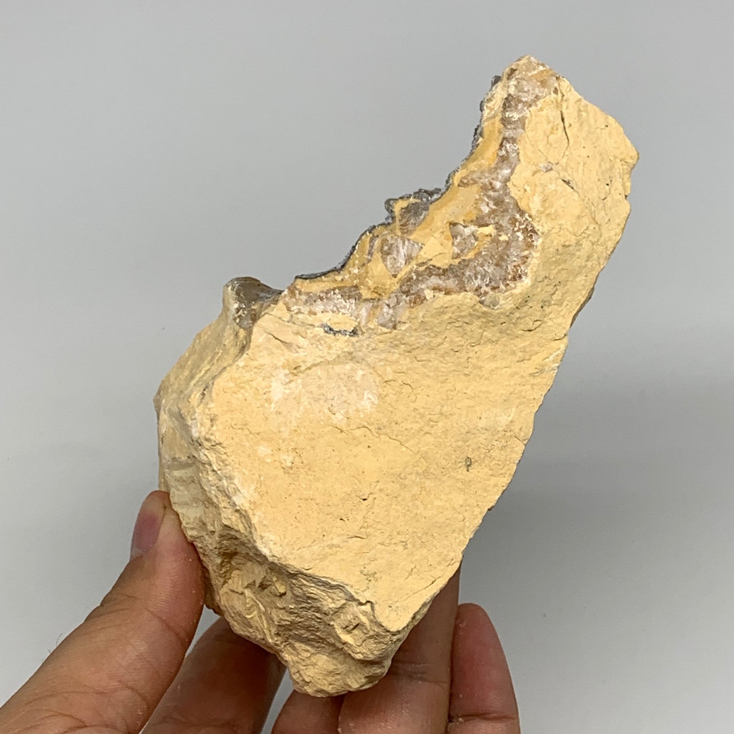 1.26 lbs, 4.7"x4.4"x2.3", Natural Calcite Geode Mineral Specimens @Morocco, B111