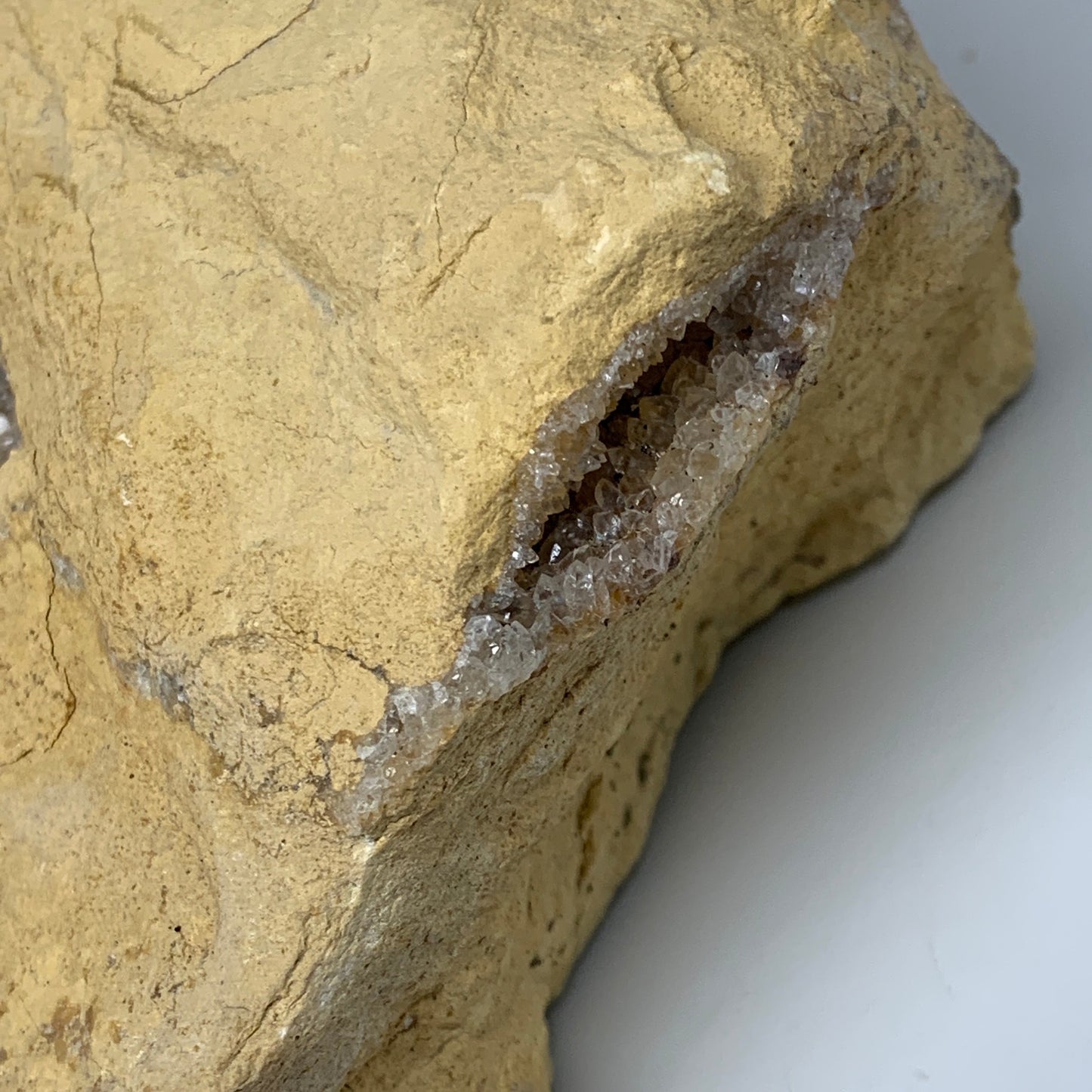 7.17 lbs, 9.25"x8.75"x2.8", Natural Calcite Geode Mineral Specimens @Morocco, B1