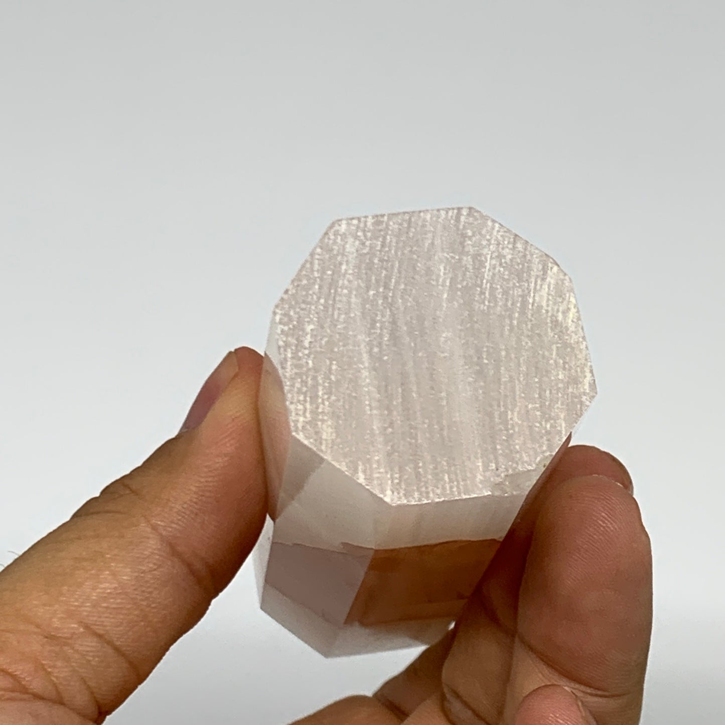 237g, 4.3"x1.3"  Pink Calcite Point Tower Obelisk Crystal, B23262