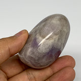 130.2g,2.3"x1.9"x1.4", Banded Amethyst Palm-Stone Crystal Polished Reiki, B15302