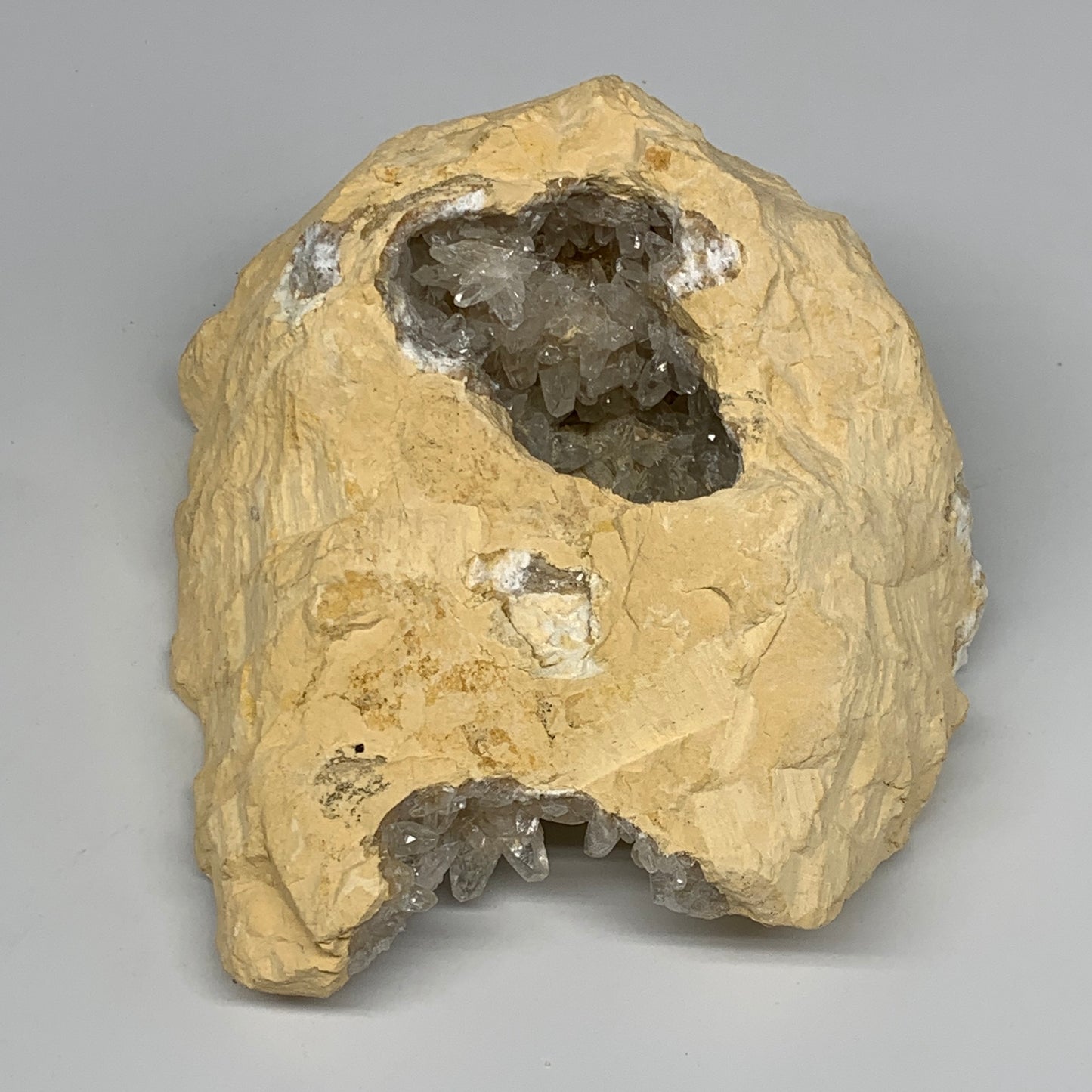 3.73 lbs, 7.25"x6"x3.4", Natural Calcite Geode Mineral Specimens @Morocco, B1119