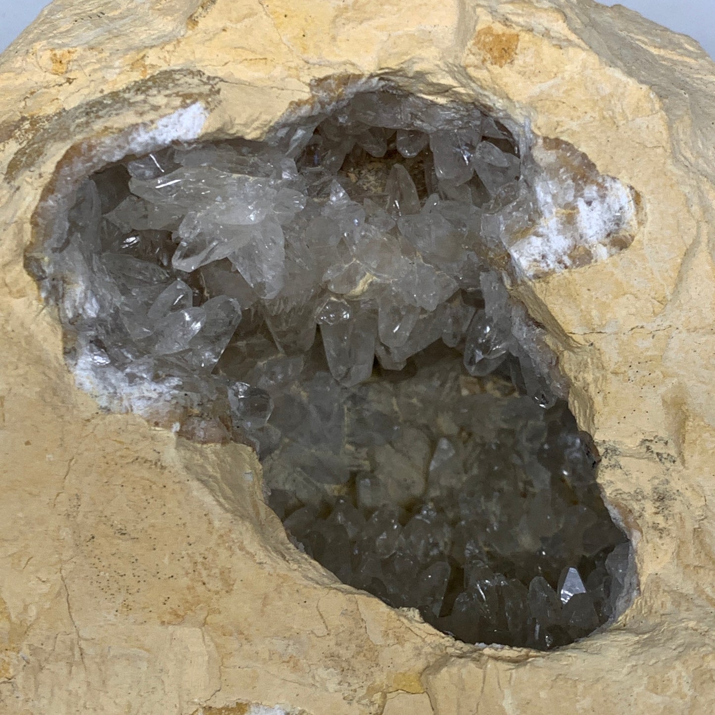 3.73 lbs, 7.25"x6"x3.4", Natural Calcite Geode Mineral Specimens @Morocco, B1119