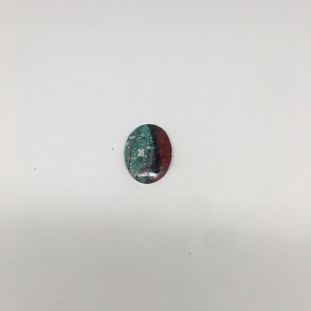 13.3g, 1.5"x 1" Sonora Sunset Chrysocolla Cuprite Cabochon from Mexico,SC253