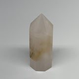 149g, 3.3"x1.2"  Pink Calcite Point Tower Obelisk Crystal, B23265