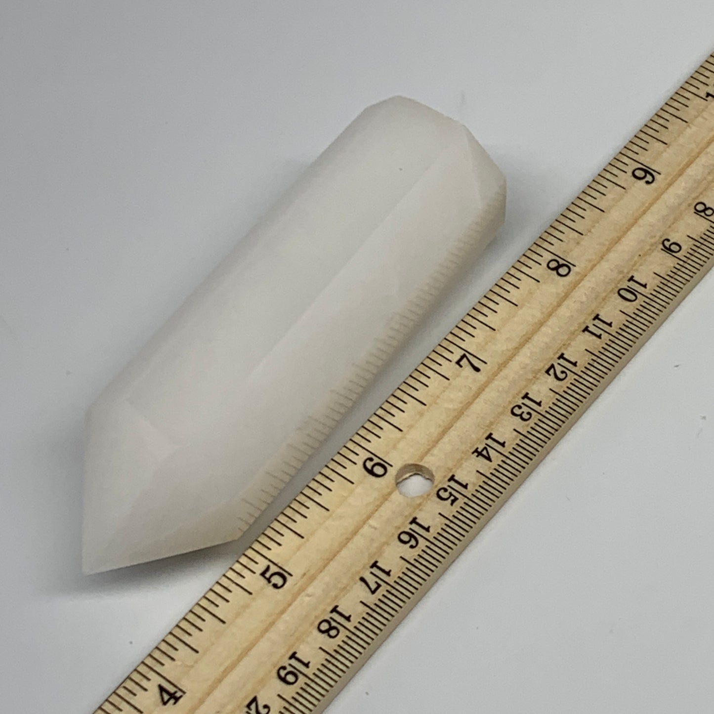 163.8g, 3.8"x1.2"  Pink Calcite Point Tower Obelisk Crystal, B23266