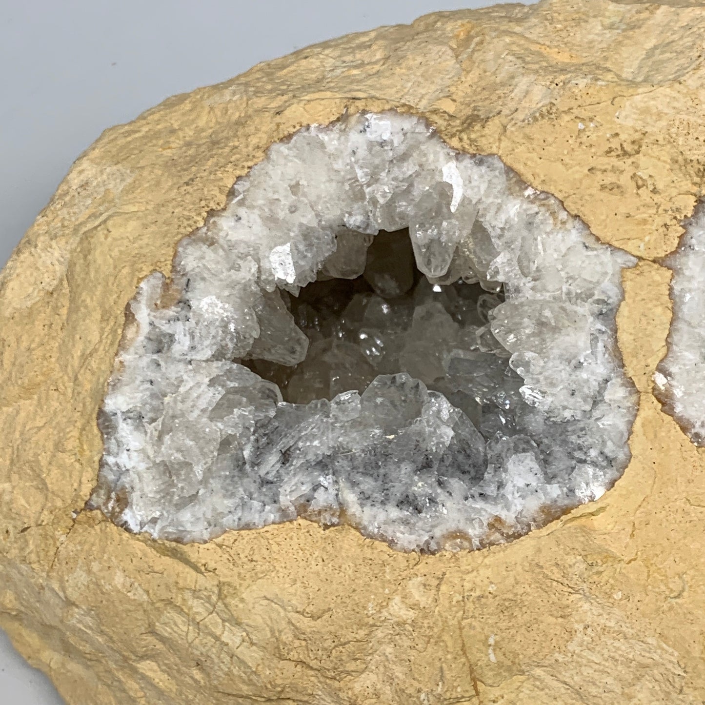 5.56 lbs, 8.5"x5.8"x3.2", Natural Calcite Geode Mineral Specimens @Morocco, B111