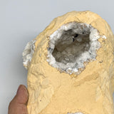 2.96 lbs, 6.5"x4.9"x3.1", Natural Calcite Geode Mineral Specimens @Morocco, B111