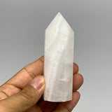 151g, 3.6"x1.1"  Pink Calcite Point Tower Obelisk Crystal, B23268