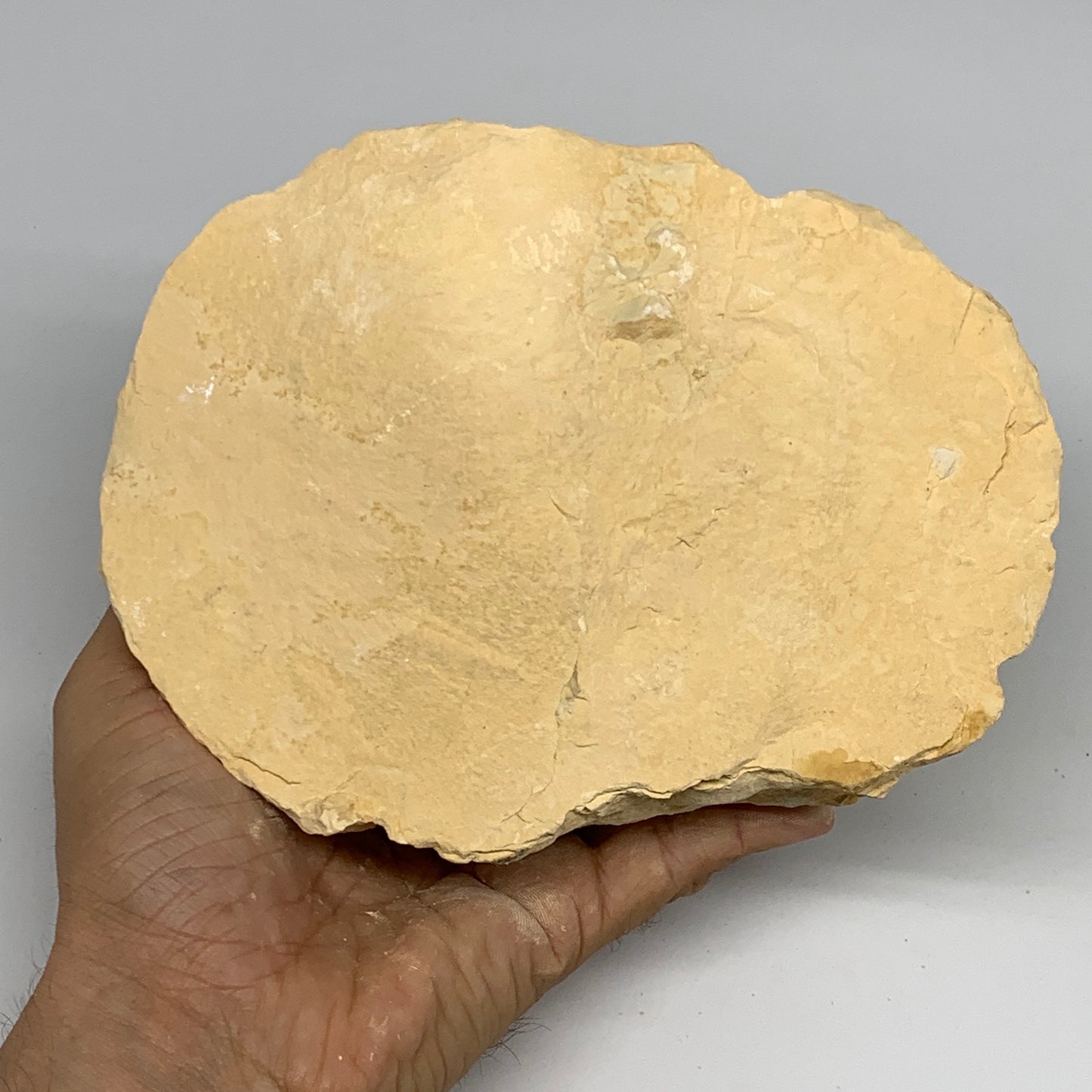 2.62 lbs, 6.75"x5.2"x2.6", Natural Calcite Geode Mineral Specimens @Morocco, B11