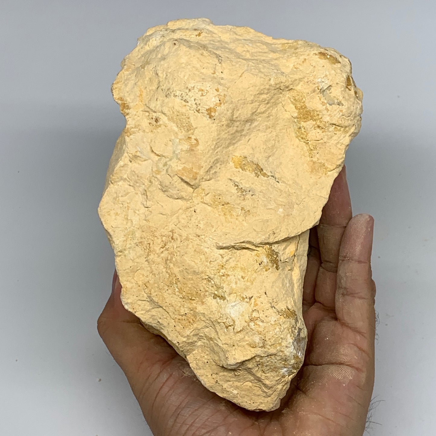 3.44 lbs, 6.6"x4.1"x3.7", Natural Calcite Geode Mineral Specimens @Morocco, B111