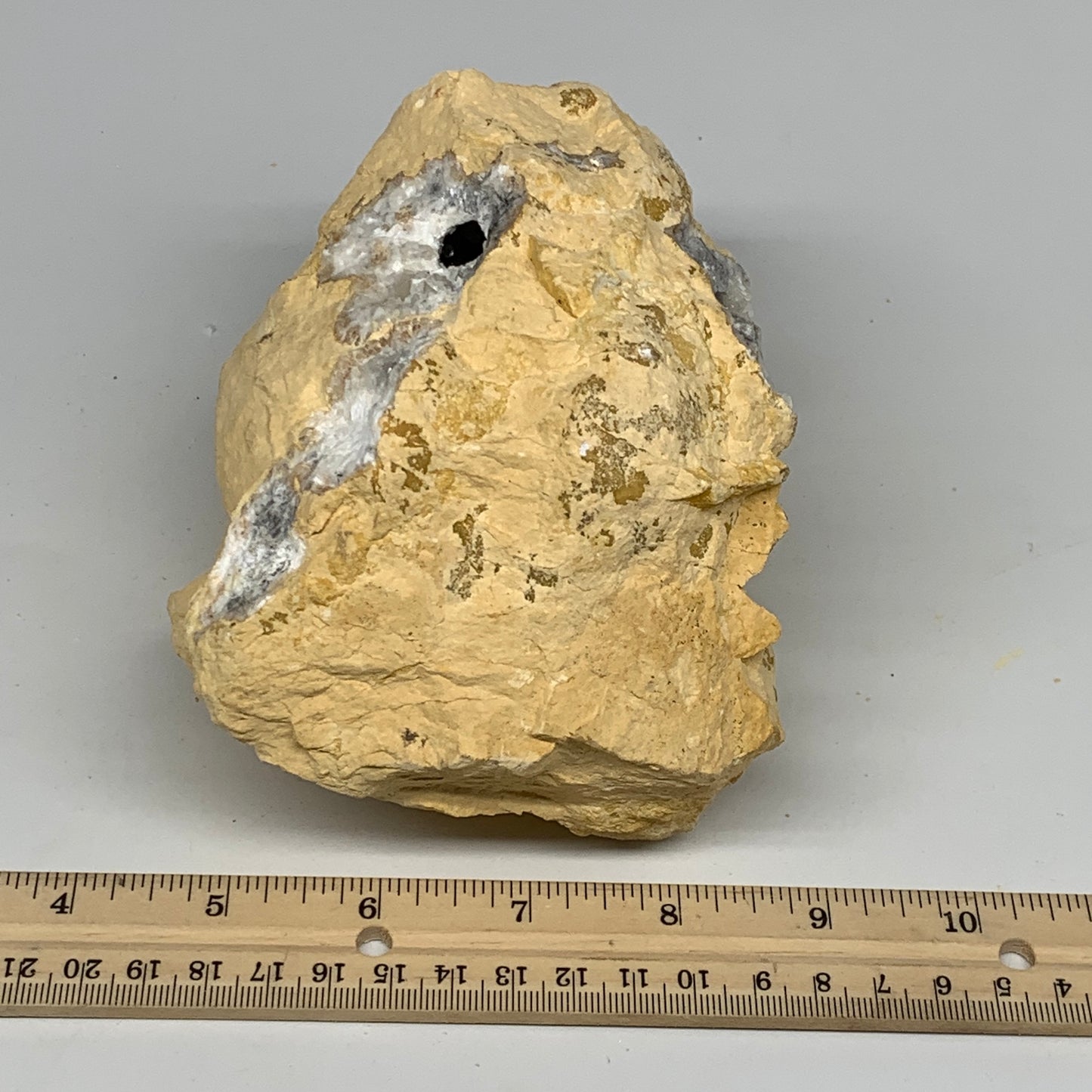 3.44 lbs, 6.6"x4.1"x3.7", Natural Calcite Geode Mineral Specimens @Morocco, B111