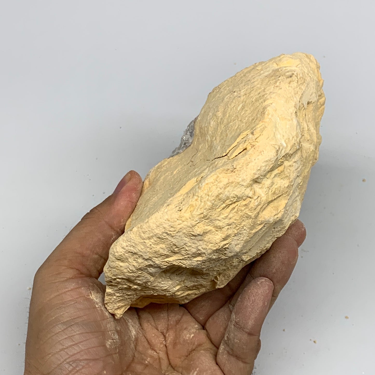 1.48 lbs, 5.8"x3.7"x2.1", Natural Calcite Geode Mineral Specimens @Morocco, B111