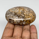 105.5g, 2.6"x1.8"x1" Natural Agate Palm-Stone Reiki Energy Crystal Reiki,B3050