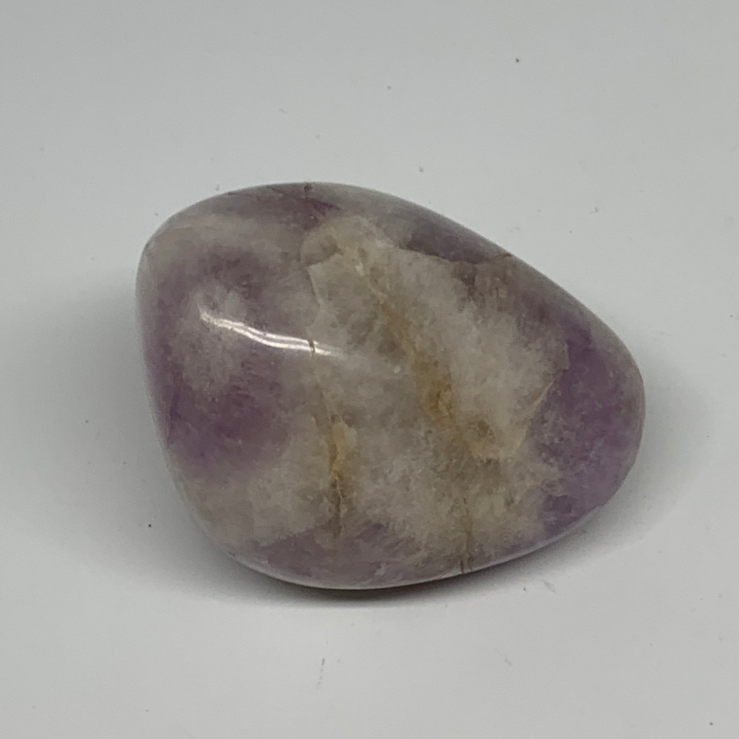 118.3g,2.2"x1.7"x1.4", Banded Amethyst Palm-Stone Crystal Polished Reiki,B15311