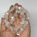 12-19mm, 47 Bds, 99g, Natural Terminated Diamond Quartz Beads Strand 16",DQ690