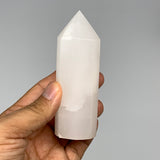 188.2g, 3.9"x1.2"  Pink Calcite Point Tower Obelisk Crystal, B23273
