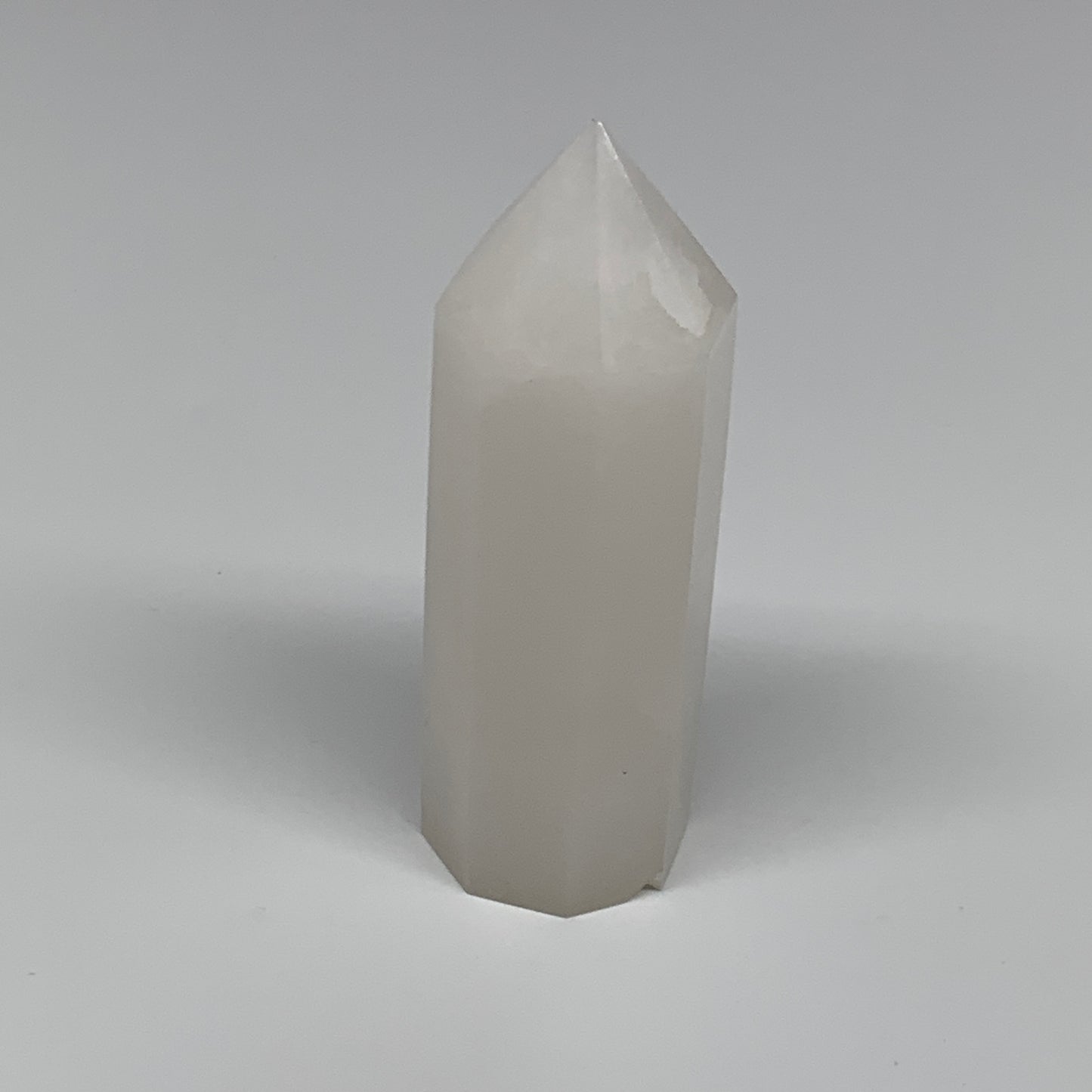 188.2g, 3.9"x1.2"  Pink Calcite Point Tower Obelisk Crystal, B23273