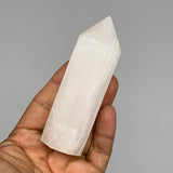 170.8g, 3.8"x1.2"  Pink Calcite Point Tower Obelisk Crystal, B23274