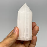 198.5g, 3.5"x1.4"  Pink Calcite Point Tower Obelisk Crystal, B23275