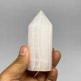 198.5g, 3.5"x1.4"  Pink Calcite Point Tower Obelisk Crystal, B23275