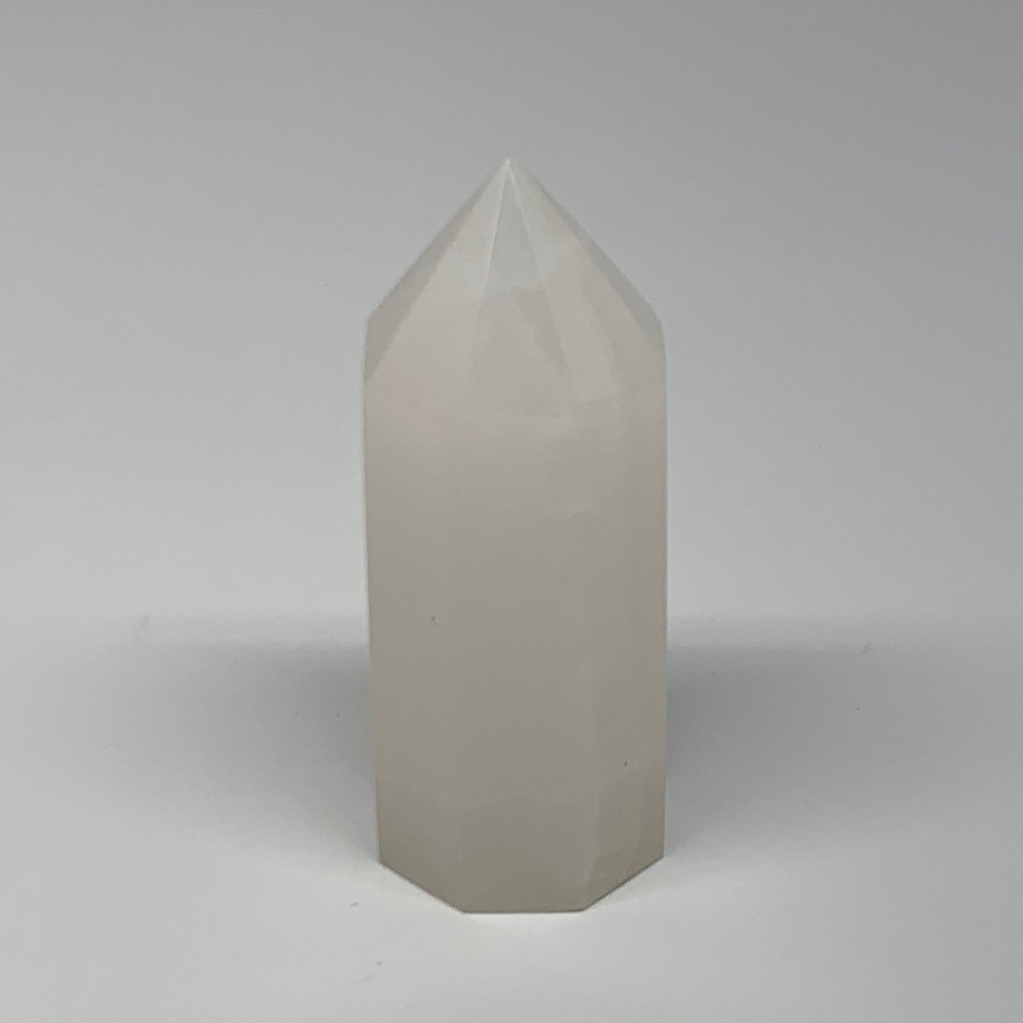 198.5g, 3.5"x1.4"  Pink Calcite Point Tower Obelisk Crystal, B23275