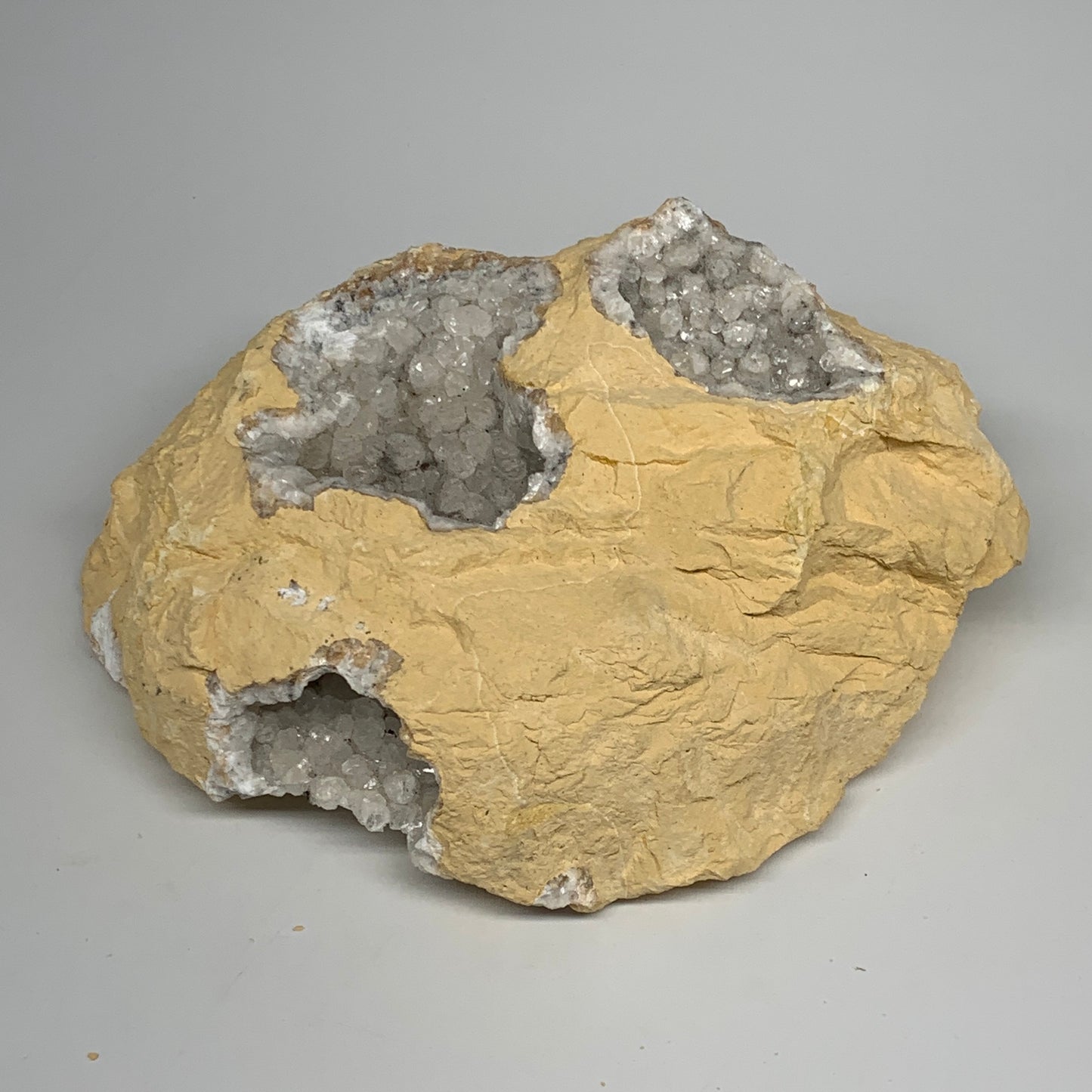 3.82 lbs, 8"x6"x2.5", Natural Calcite Geode Mineral Specimens @Morocco, B11176