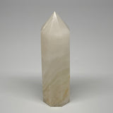 318.6g, 4.9"x1.4"  Pink Calcite Point Tower Obelisk Crystal, B23277
