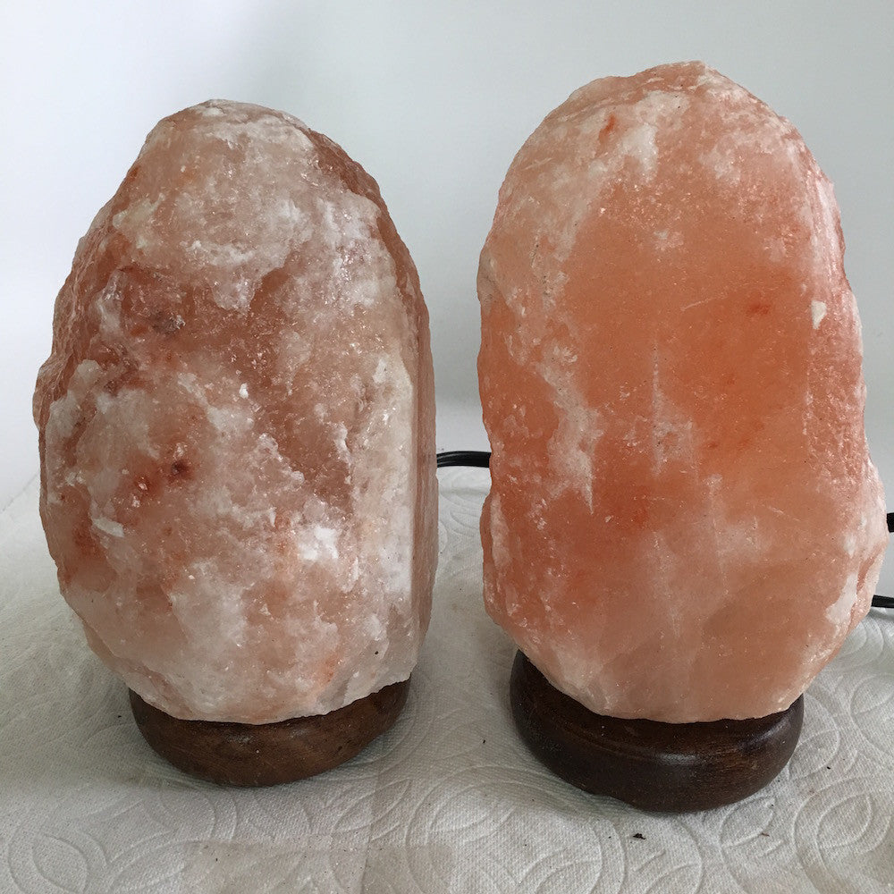 2x Himalaya Natural Handcraft Rough Raw Crystal Salt Lamp,7.25"-7.75"Tall,XL198 - watangem.com