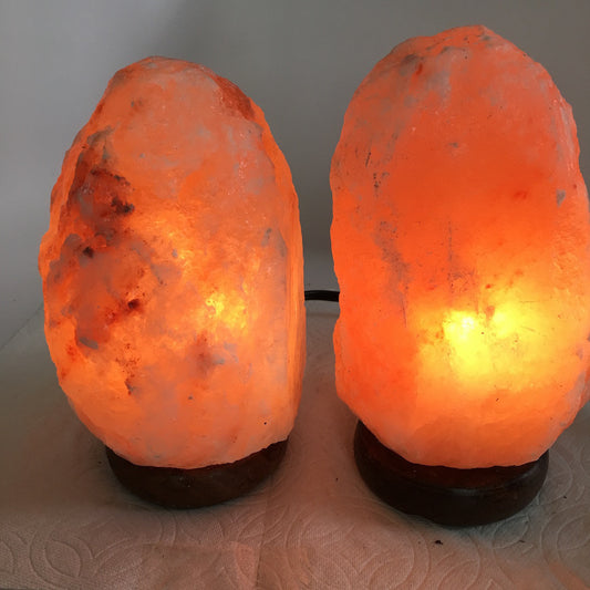 2x Himalaya Natural Handcraft Rough Raw Crystal Salt Lamp,7.25"-7.75"Tall,XL198 - watangem.com