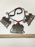 220 Grams Afghan Kuchi Jingle Coins Chain Boho ATS Pendants Necklace,KC189