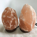 2x Himalaya Natural Handcraft Rough Raw Crystal Salt Lamp,6.75"-7.75"Tall,XL209 - watangem.com