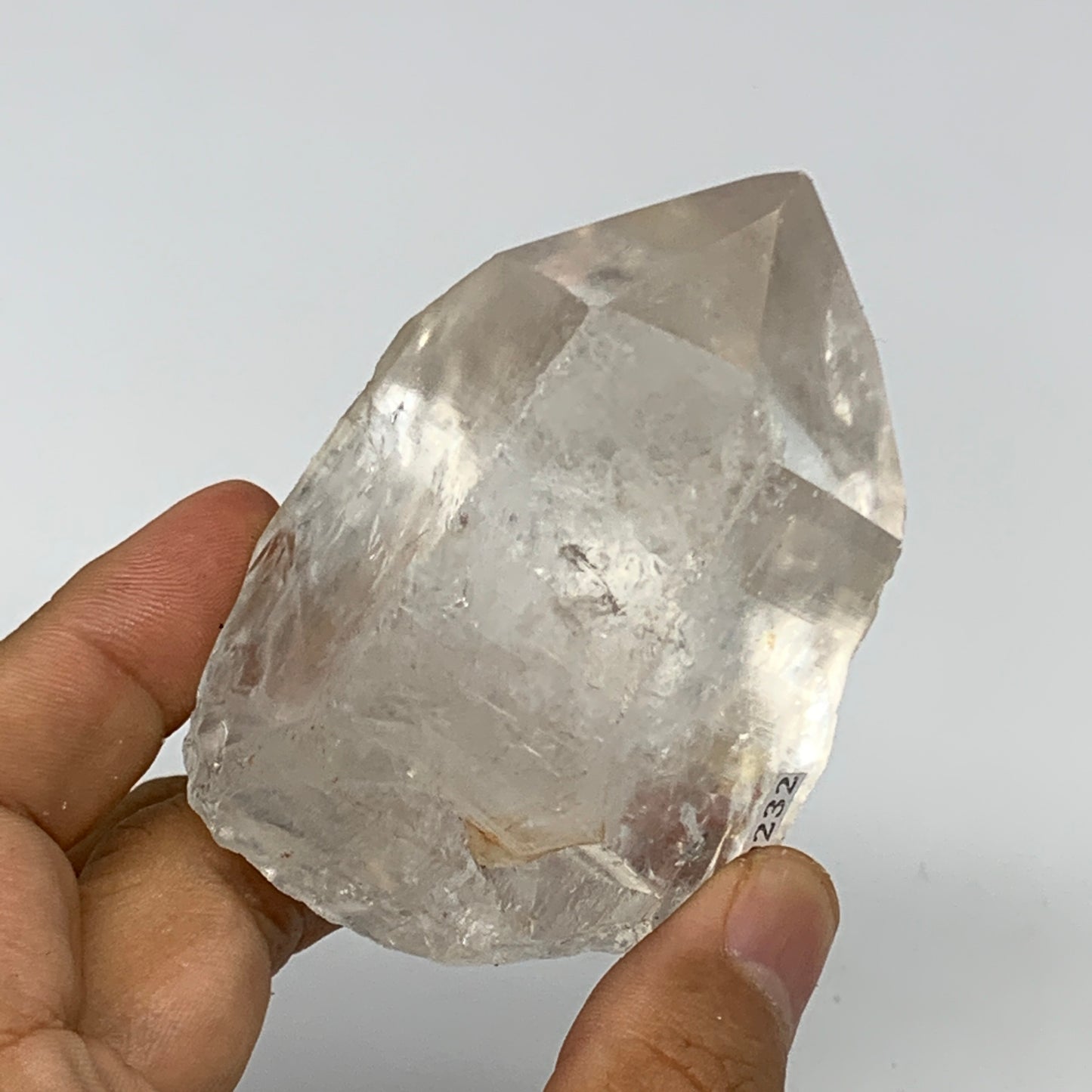 184.8g, 2.9"x2.1"x2", Lemurian Quartz Crystal Mineral Specimens @Brazil, B19232