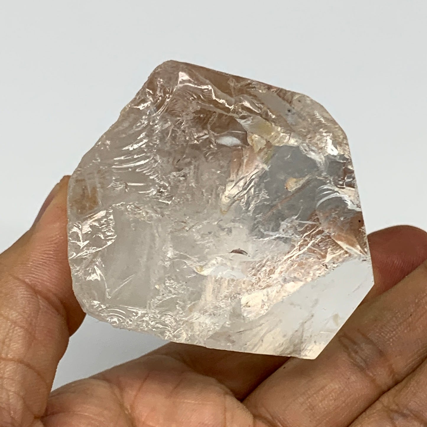 184.8g, 2.9"x2.1"x2", Lemurian Quartz Crystal Mineral Specimens @Brazil, B19232