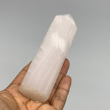 297.5g, 5.2"x1.4"  Pink Calcite Point Tower Obelisk Crystal, B23283