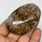 96.4g, 2.4"x1.7"x1" Natural Agate Palm-Stone Reiki Energy Crystal Reiki,B3065