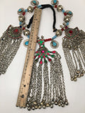 448 Grams Afghan Kuchi Jingle Coins Chain Boho ATS Pendants Necklace,KC196 - watangem.com