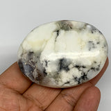 83.3g, 2.5"x1.8"x1" Dendrite Oapl Palm-Stone Reiki Energy Crystal Reiki, B16907