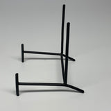 1 piece, 4.2"x4.5"x4.5" Black Metal Colored Metal Stands For Minerals, Display