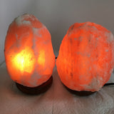 2x Himalaya Natural Handcraft Rough Raw Crystal Salt Lamp,6.75"-7.25"Tall,XL242 - watangem.com