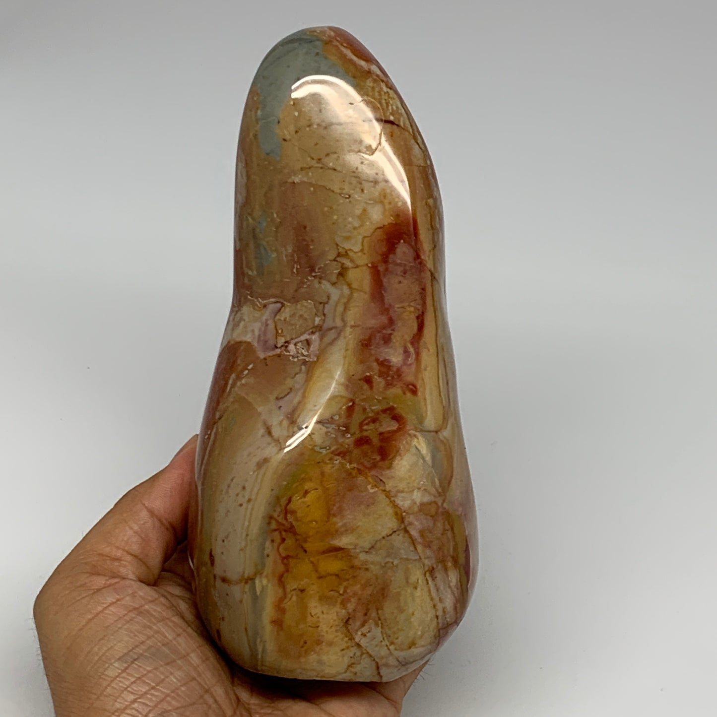 965g, 6.6"x 3"x2.2" Natural Polychrome Jasper Freeform @Madagascar, B18434