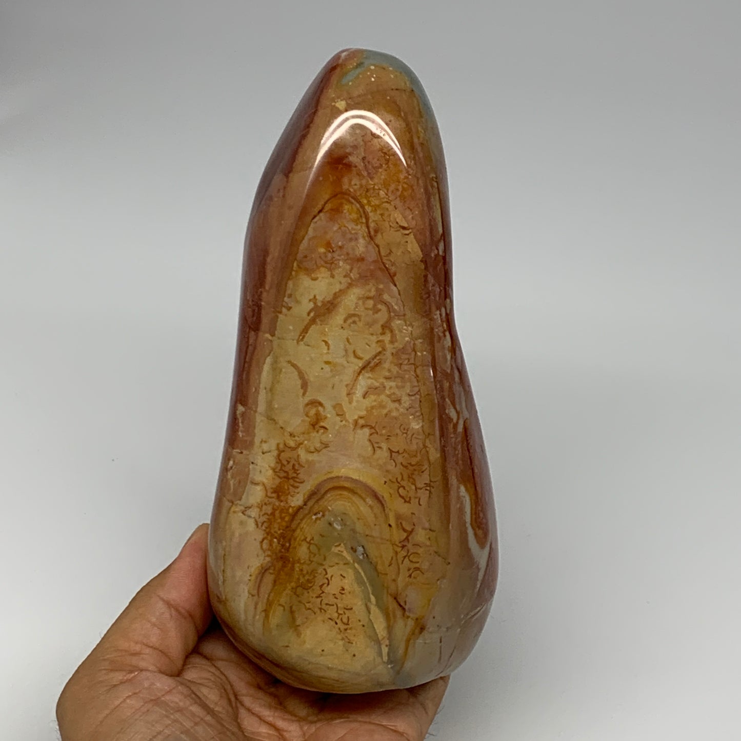 965g, 6.6"x 3"x2.2" Natural Polychrome Jasper Freeform @Madagascar, B18434