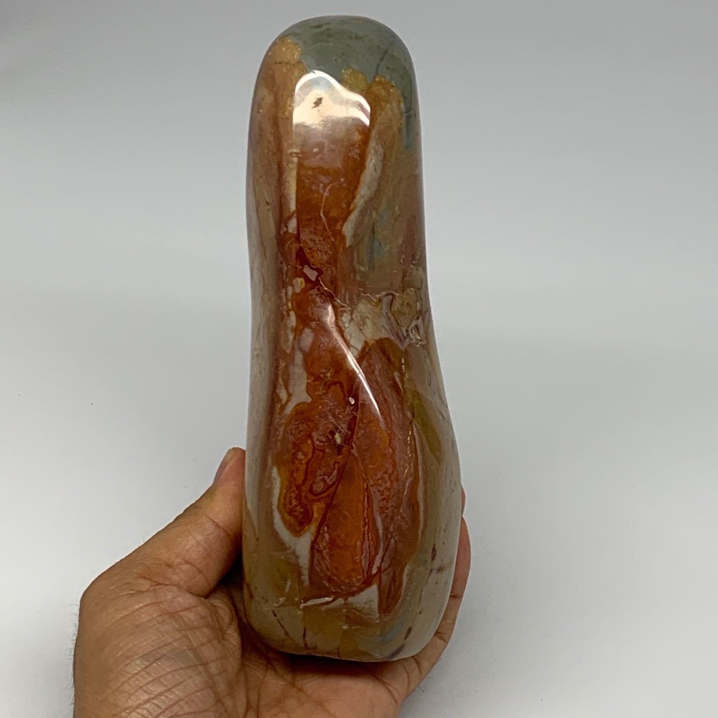 965g, 6.6"x 3"x2.2" Natural Polychrome Jasper Freeform @Madagascar, B18434